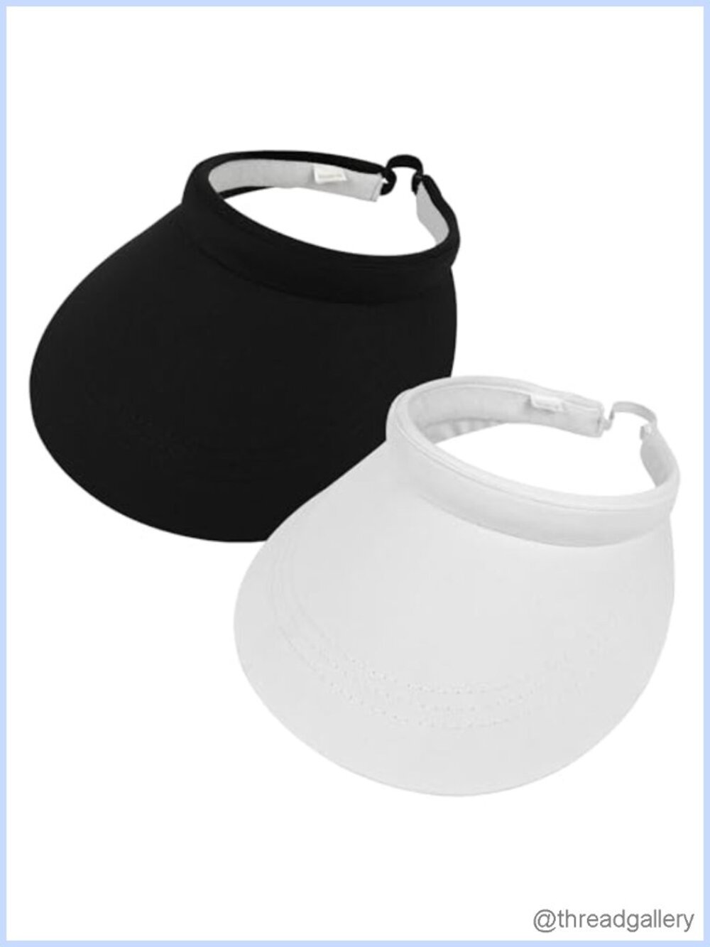 Pack Sun Visors Women Wide Brim Clip on Summer Hats Adjustable UV Protection